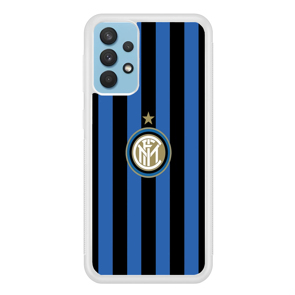 Inter Milan Pattern Of Icon Samsung Galaxy A32 Case