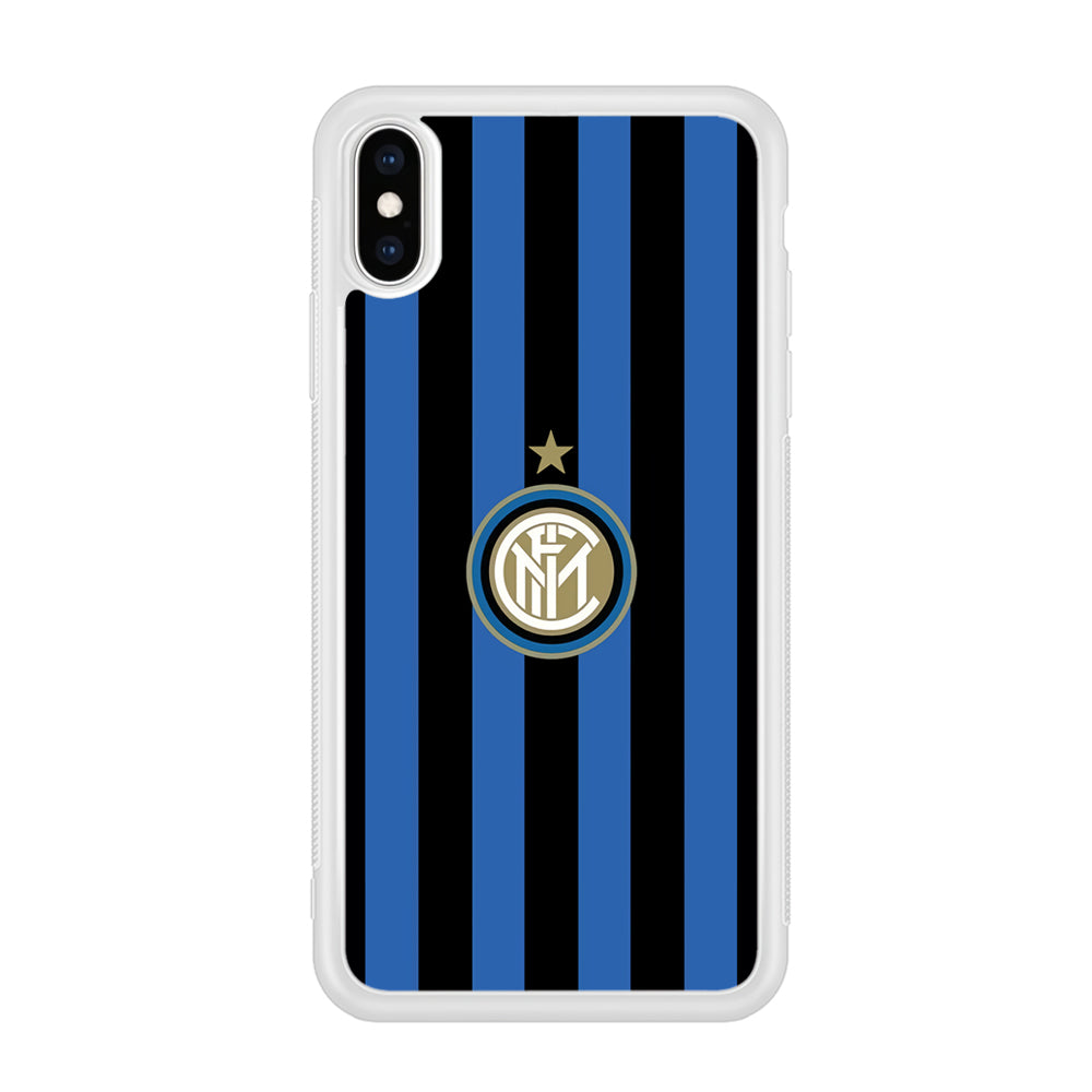 Inter Milan Pattern Of Icon iPhone XS Case