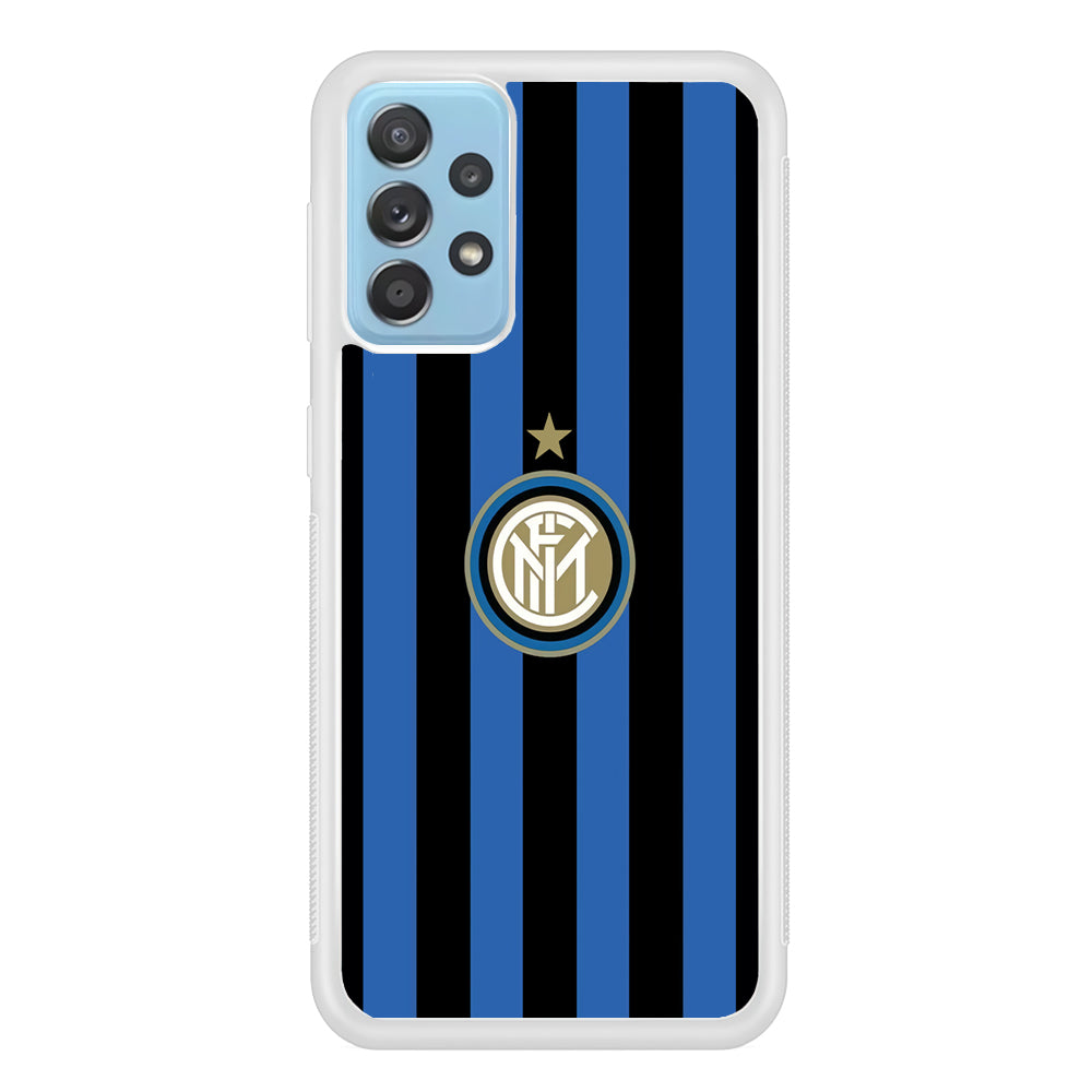 Inter Milan Pattern Of Icon Samsung Galaxy A52 Case