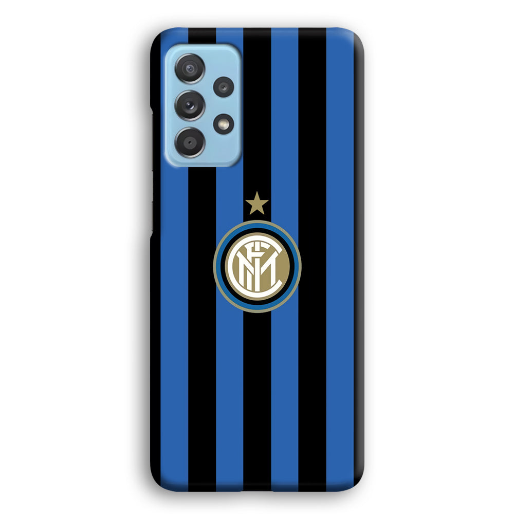 Inter Milan Pattern Of Icon Samsung Galaxy A52 Case