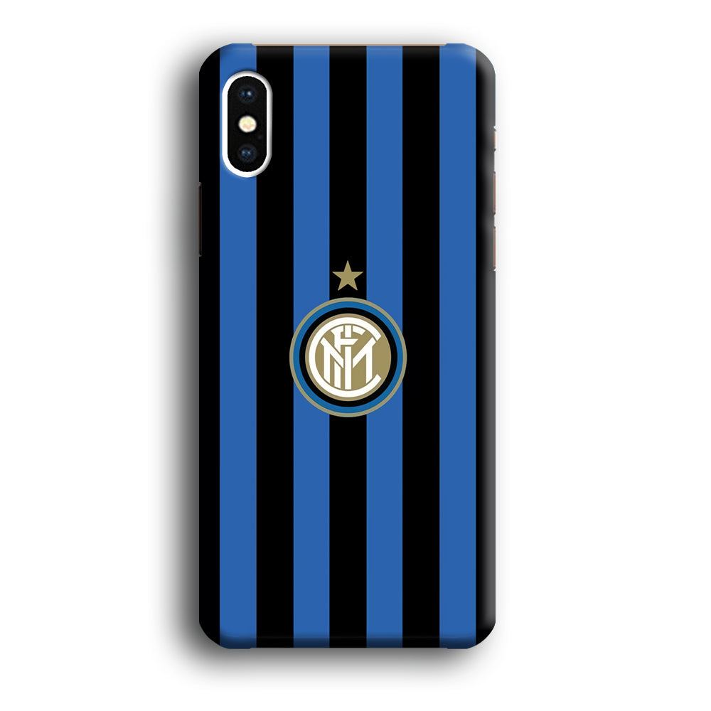 Inter Milan Pattern Of Icon iPhone XS Case