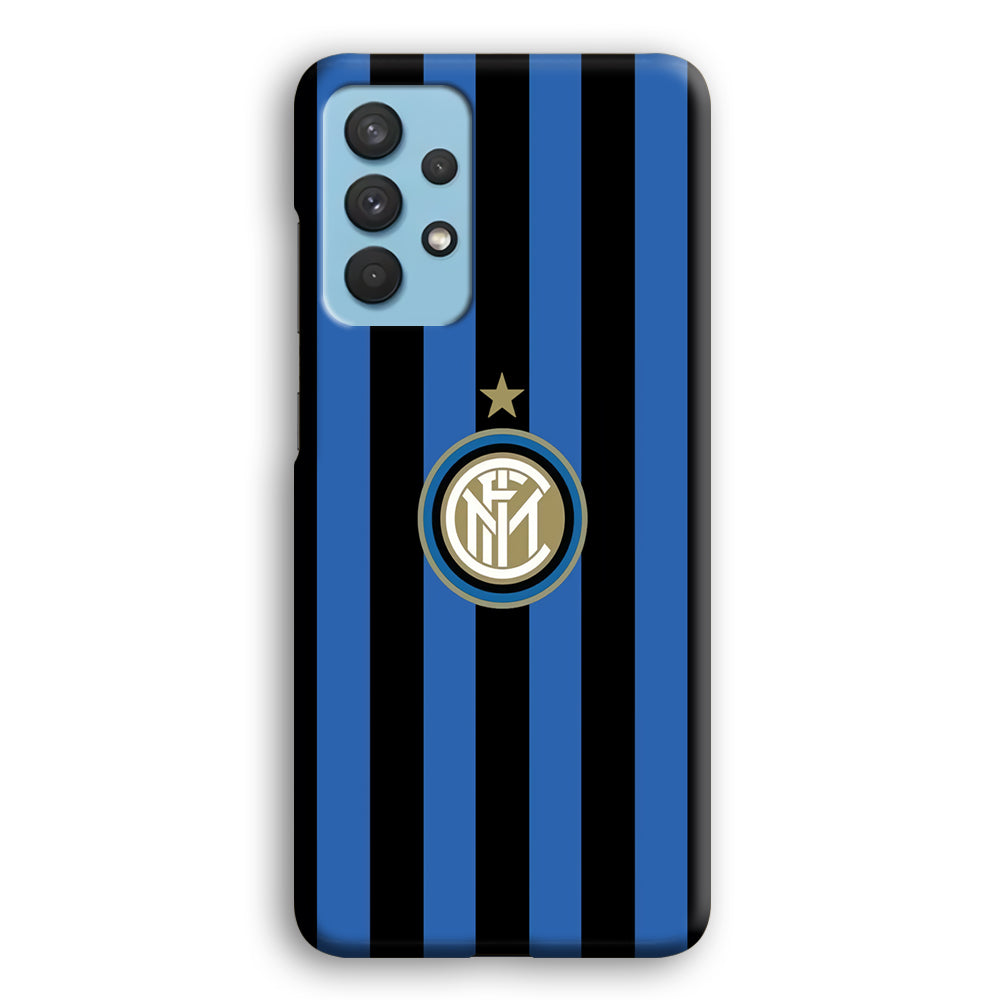 Inter Milan Pattern Of Icon Samsung Galaxy A32 Case