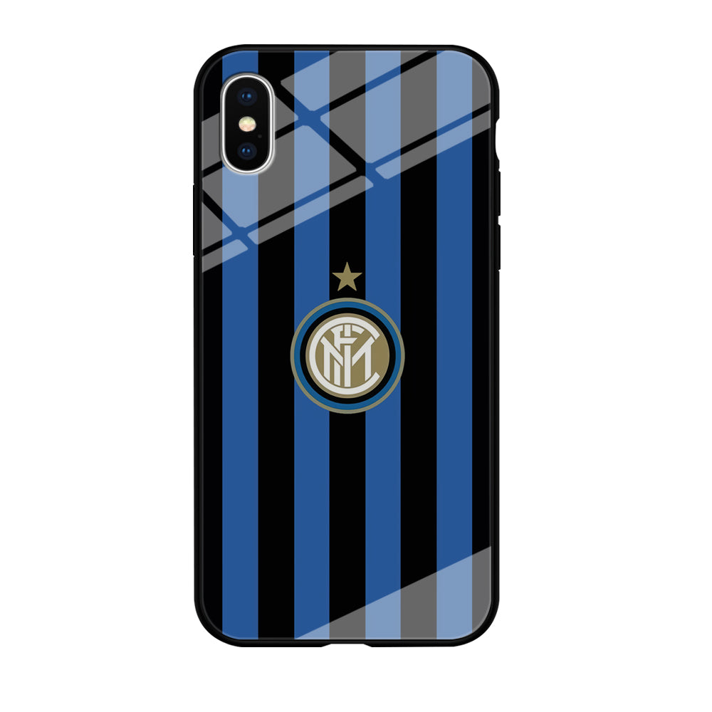 Inter Milan Pattern Of Icon iPhone XS Case