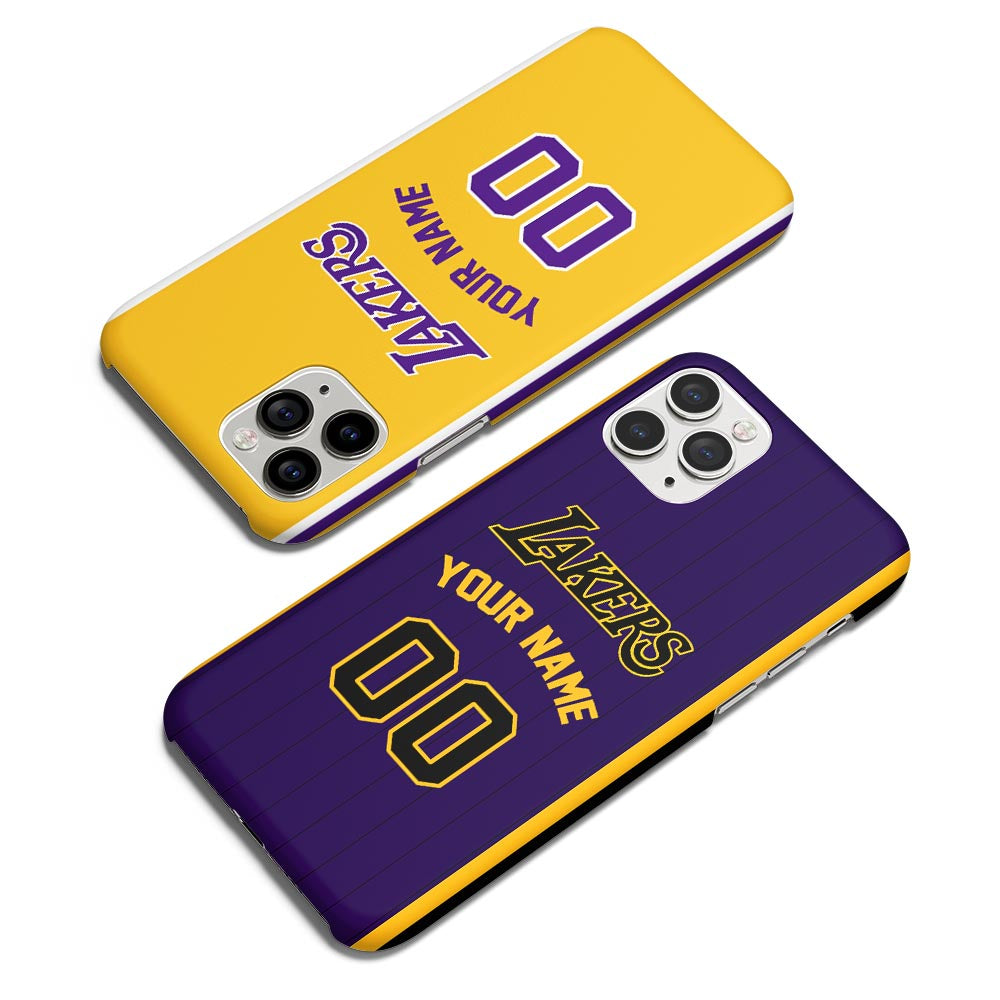 Custom Jersey Los Angeles Lakers NBA Phone Case – ezzyst