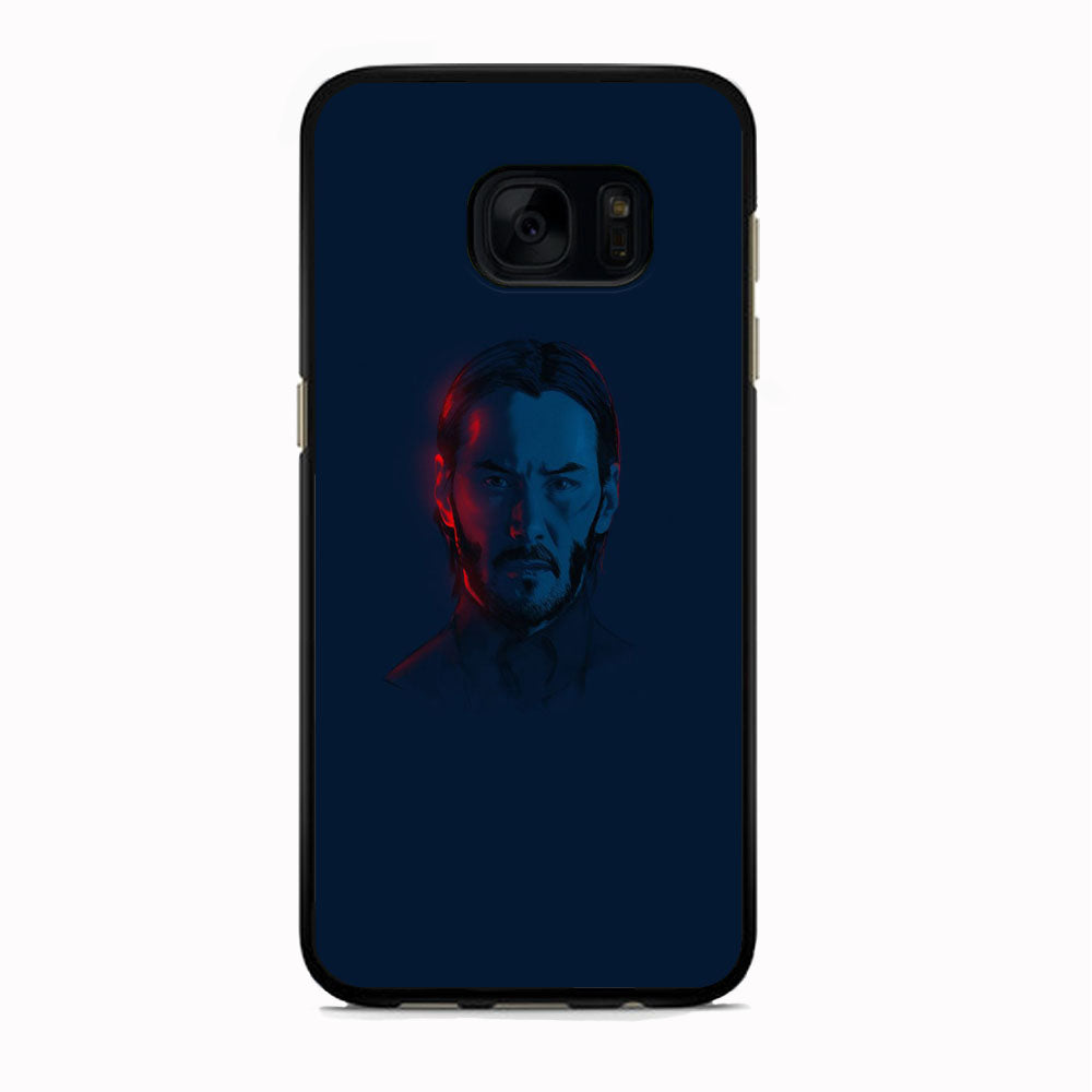 John Wick Face Navy Samsung Galaxy S7 Case