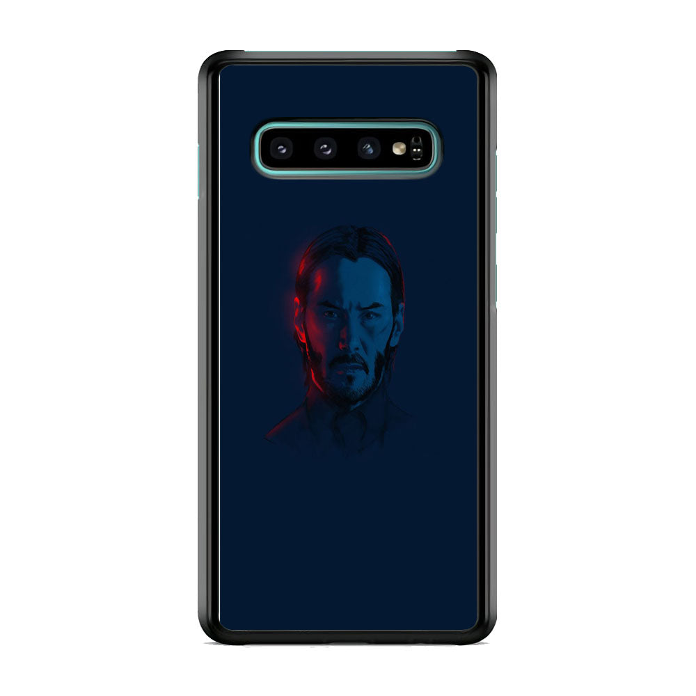 John Wick Face Navy Samsung Galaxy S10 Case