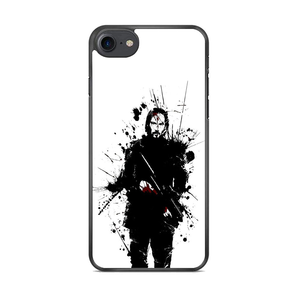John Wick White Splash Art iPhone 8 Case
