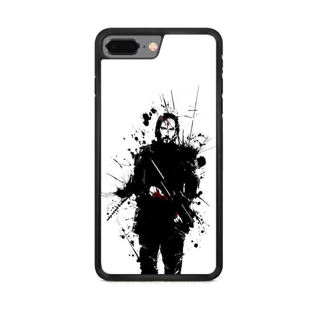 John Wick White Splash Art iPhone 8 Plus Case