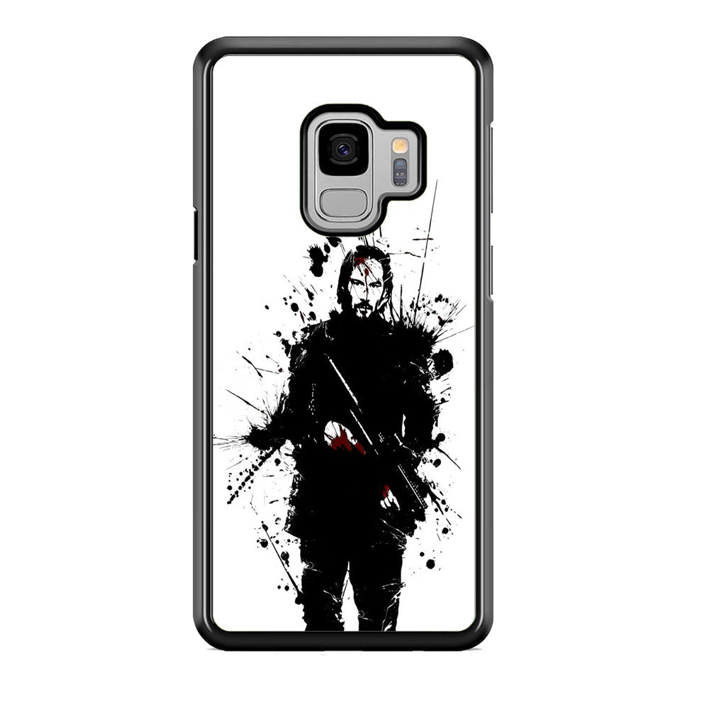 John Wick White Splash Art Samsung Galaxy S9 Case