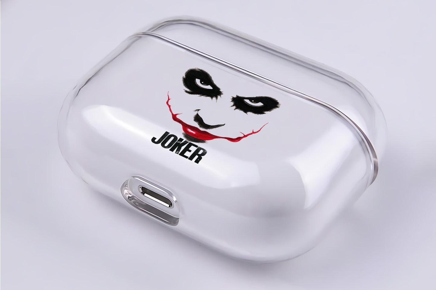 Joker Face Protective Clear Case Cover For Apple AirPod Pro