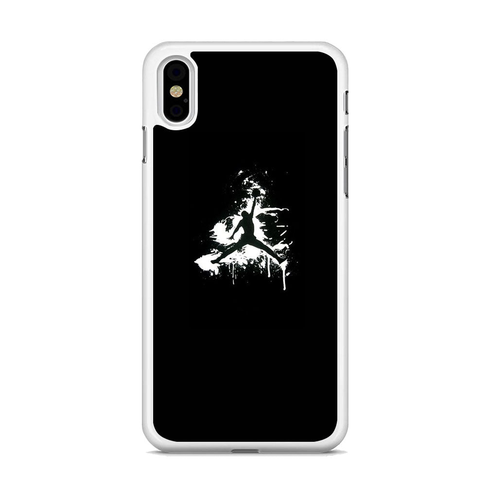 Jordan Black White Gravity iPhone Xs Case