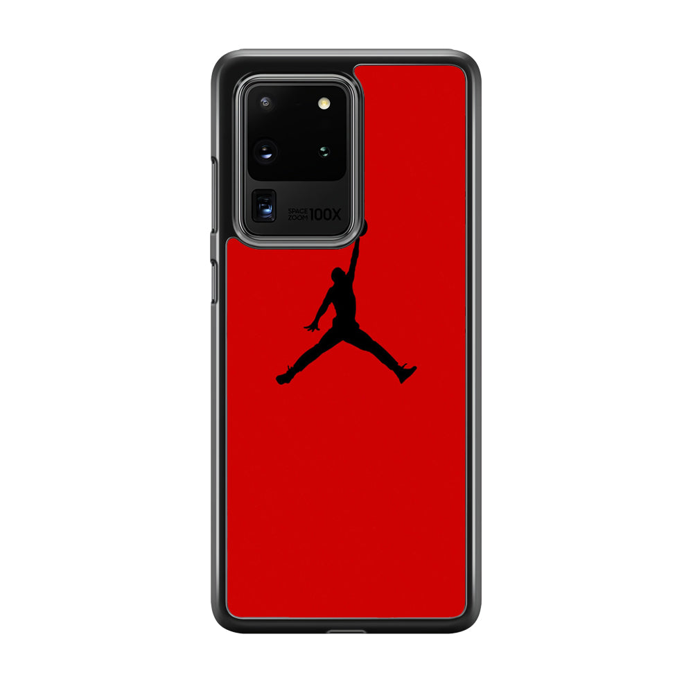 Jordan Red Simple Samsung Galaxy S20 Ultra Case
