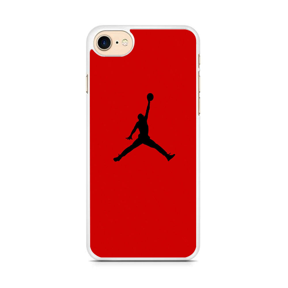 Jordan Red Simple iPhone 8 Case
