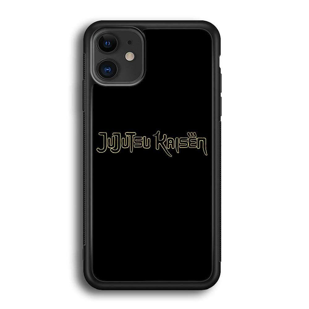 Jujutsu Kaisen Logo Black Gold iPhone 12 Case