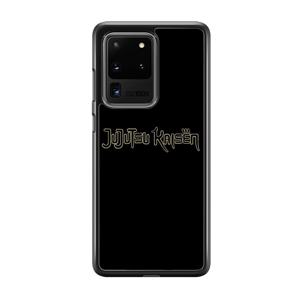 Jujutsu Kaisen Logo Black Gold Samsung Galaxy S20 Ultra Case - ezzyst