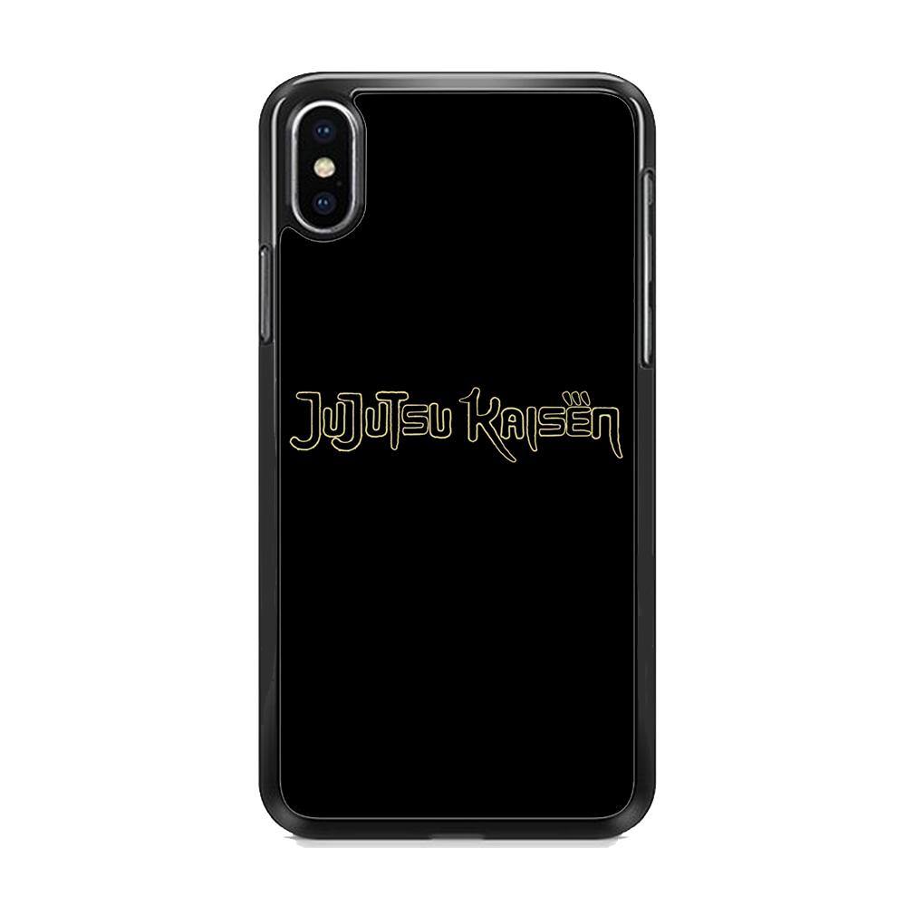 Jujutsu Kaisen Logo Black Gold iPhone Xs Case - ezzyst