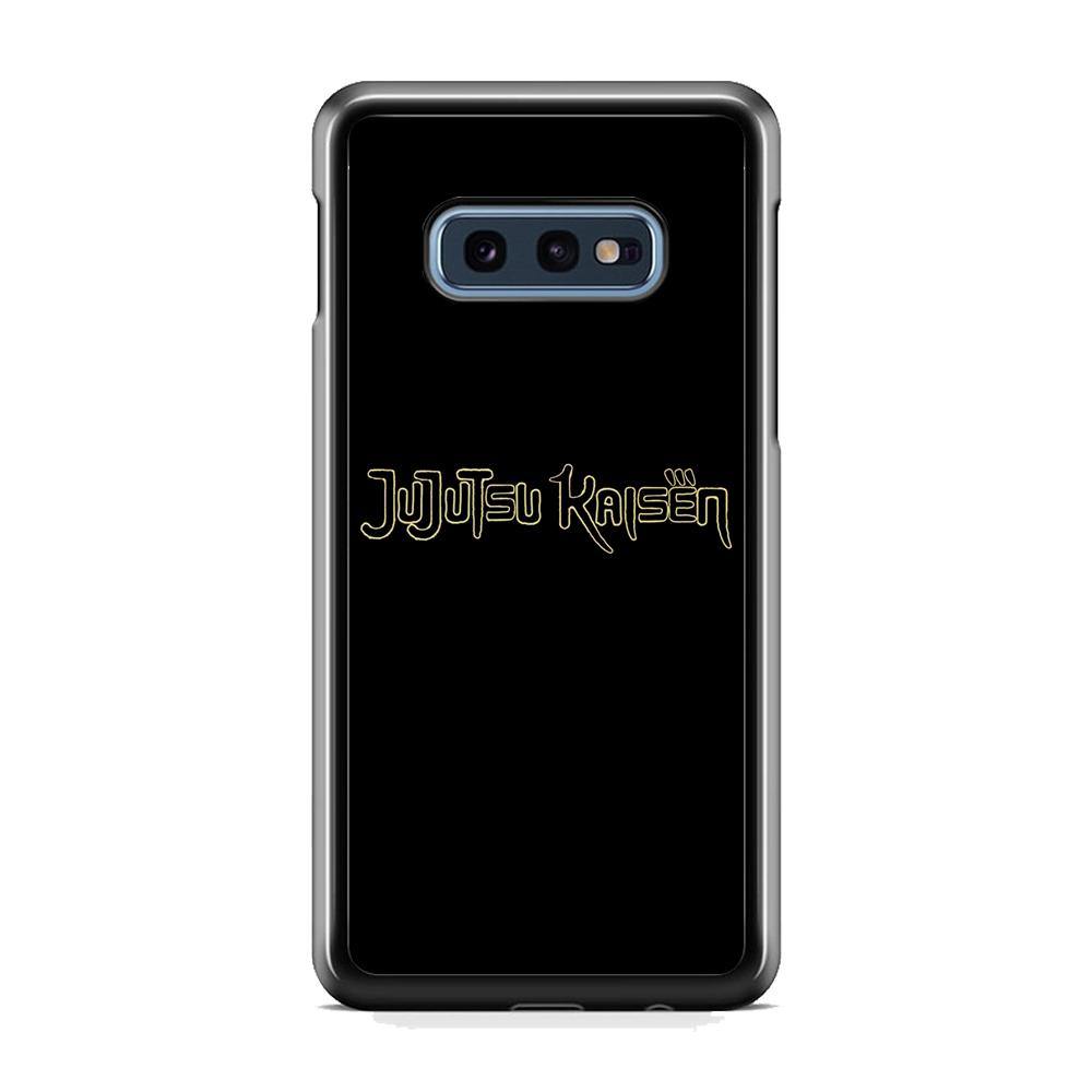 Jujutsu Kaisen Logo Black Gold Samsung Galaxy 10e Case - ezzyst