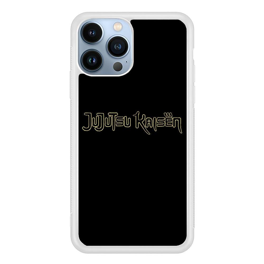 Jujutsu Kaisen Logo Black Gold iPhone 13 Pro Case