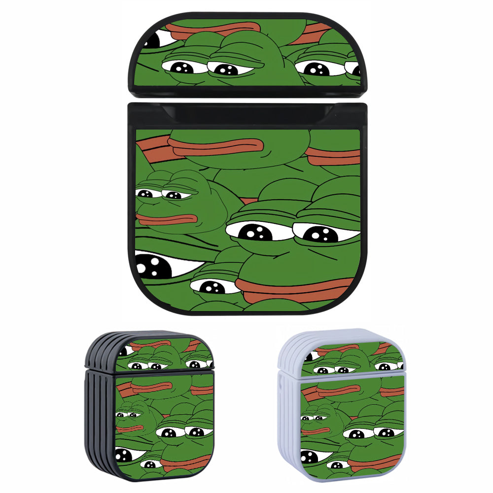Kermit Frog Face Hard Plastic Case Cover For Apple Airpods