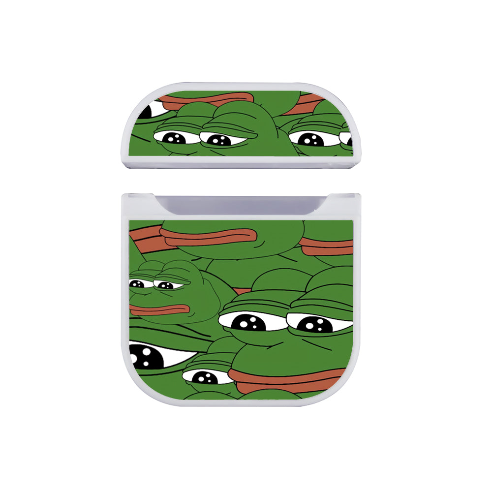 Kermit Frog Face Hard Plastic Case Cover For Apple Airpods