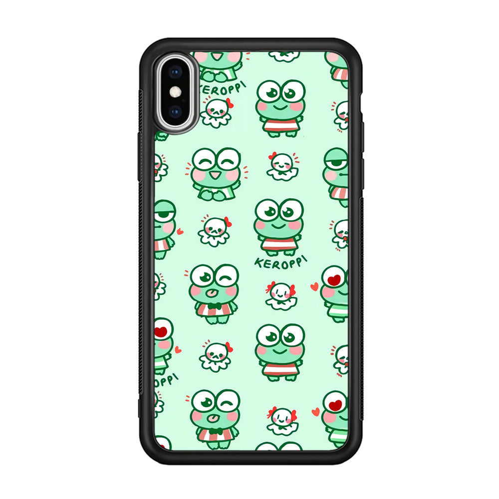 Keroppi Cute Expression iPhone XS Case