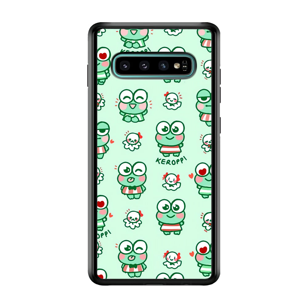 Keroppi Cute Expression Samsung Galaxy S10 Plus Case
