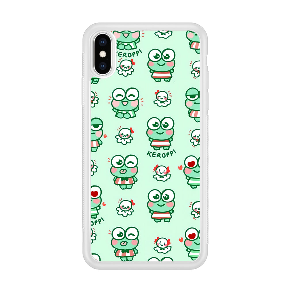 Keroppi Cute Expression iPhone XS Case