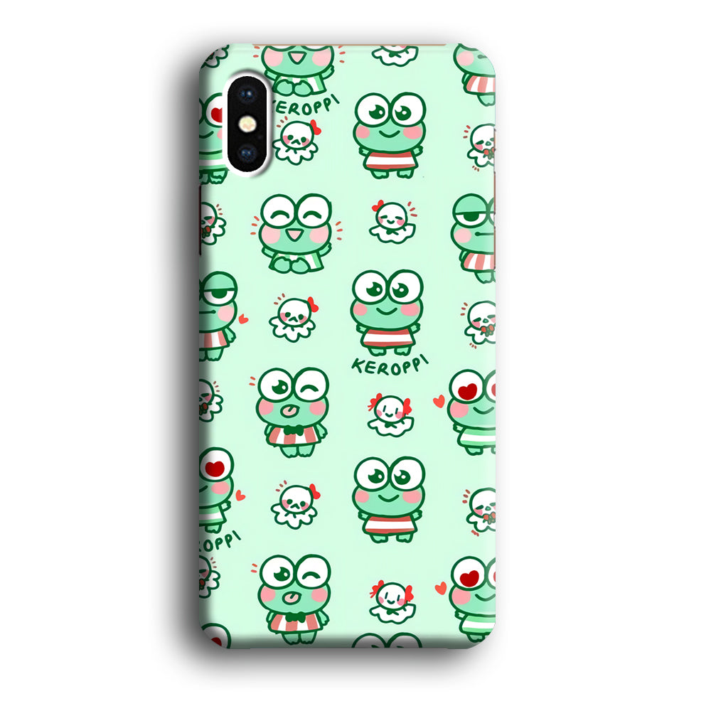 Keroppi Cute Expression iPhone XS Case