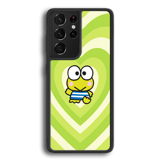 Keroppi Love Pattern Samsung Galaxy S21 Ultra Case - Ezzystore