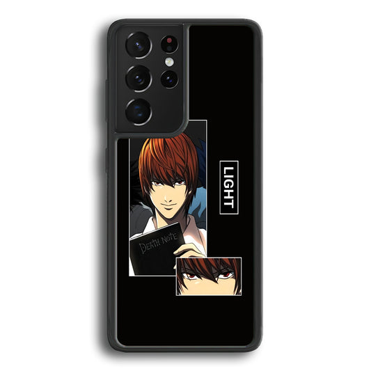 Light Yagami Death Note Book Samsung Galaxy S21 Ultra Case - Ezzystore
