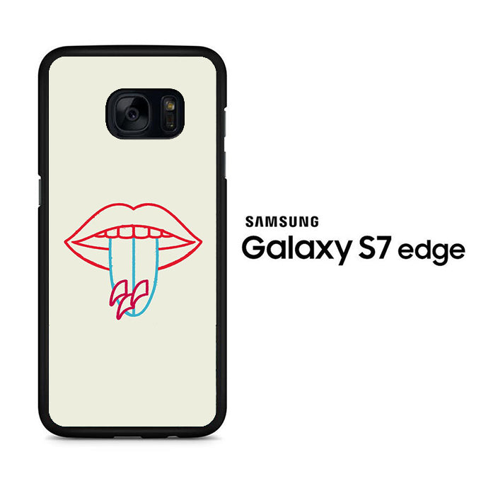 Lip Tongue Surfing Board Samsung Galaxy S7 Edge Case