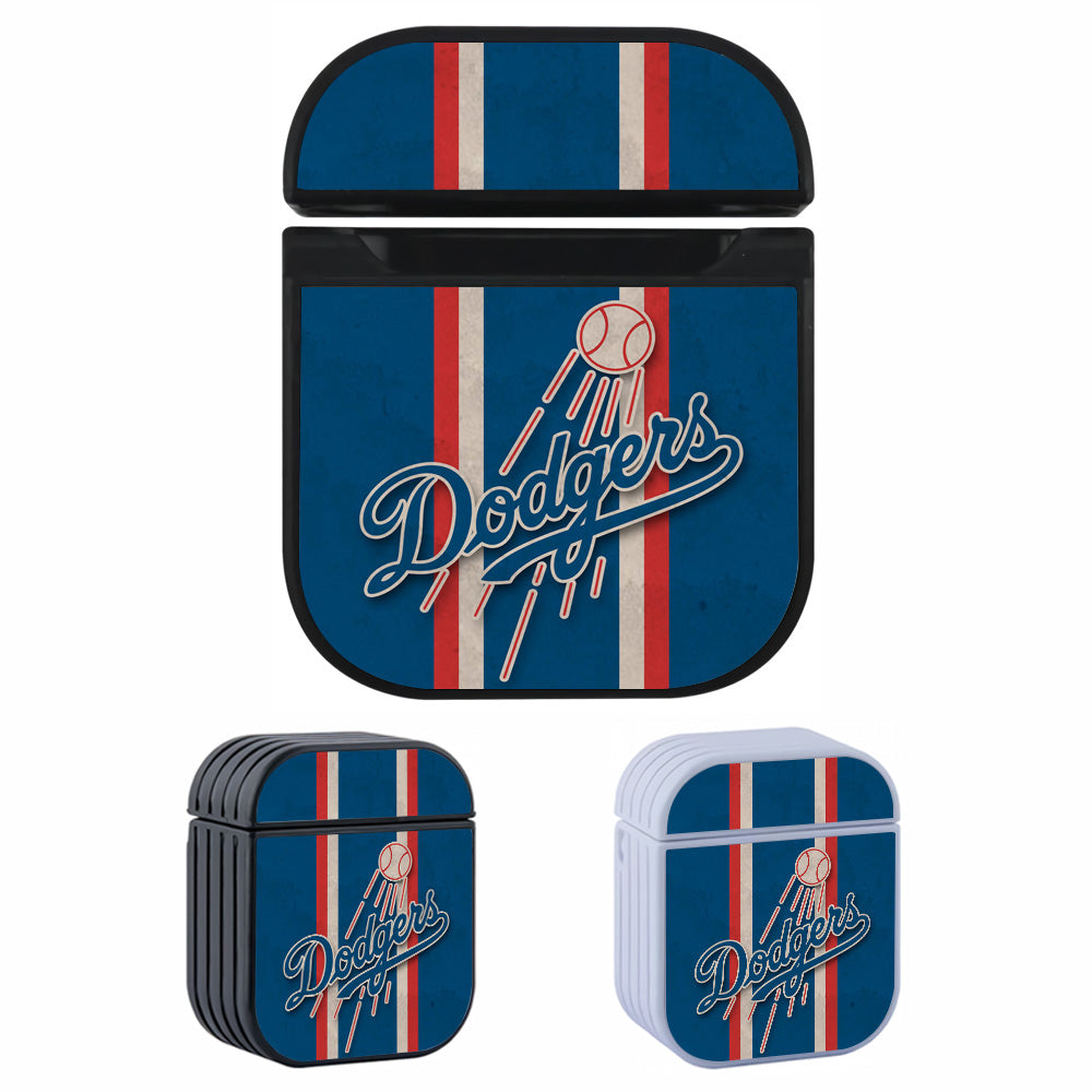 Los Angeles Dodgers Baseball Team Hard Plastic Case Cover For Apple Airpods