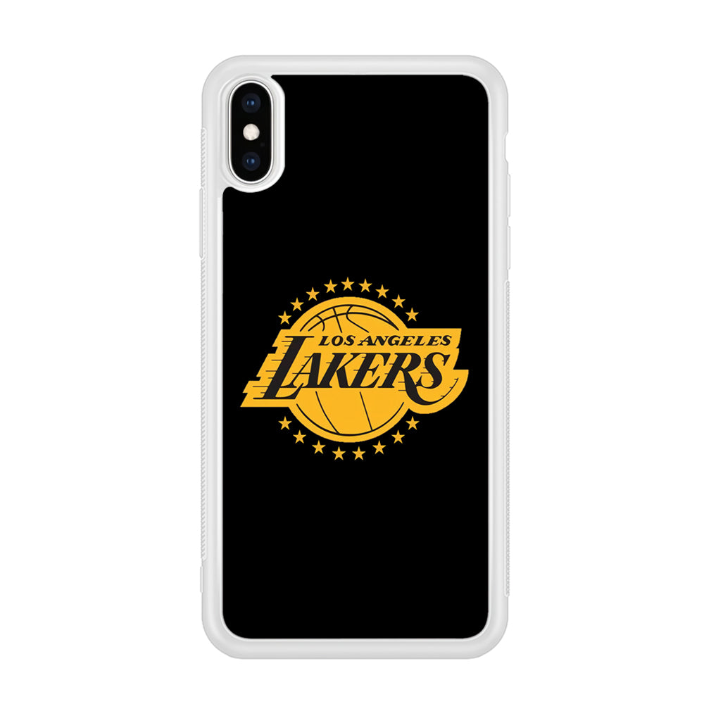 Los Angeles Lakers Black Logo iPhone XS Case