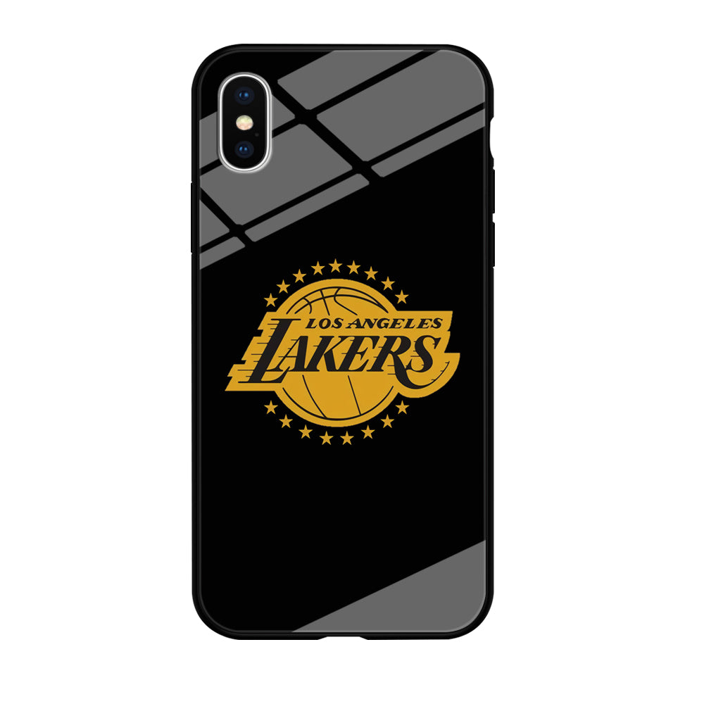 Los Angeles Lakers Black Logo iPhone XS Case