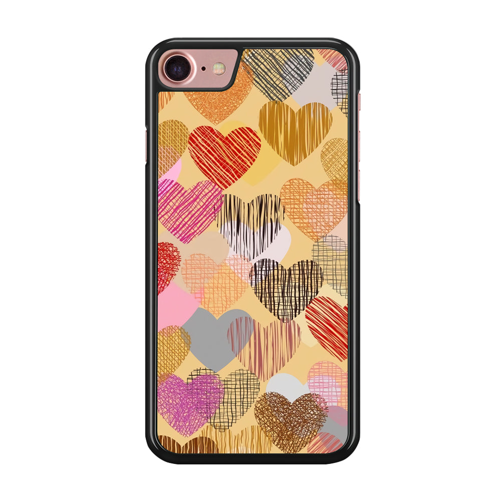 Love Aesthetic Soft Colour iPhone 8 Case