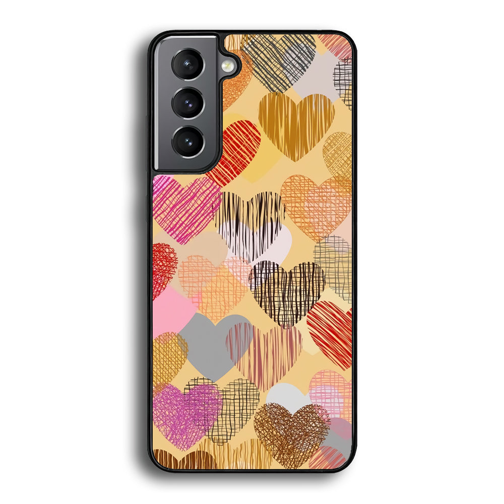 Love Aesthetic Soft Colour Samsung Galaxy S21 Case - Ezzystore