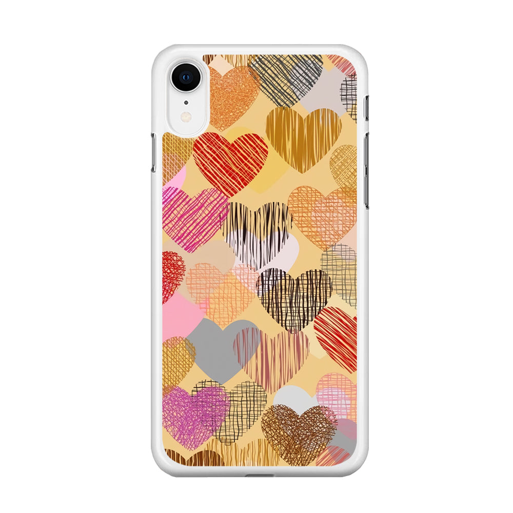 Love Aesthetic Soft Colour iPhone XR Case