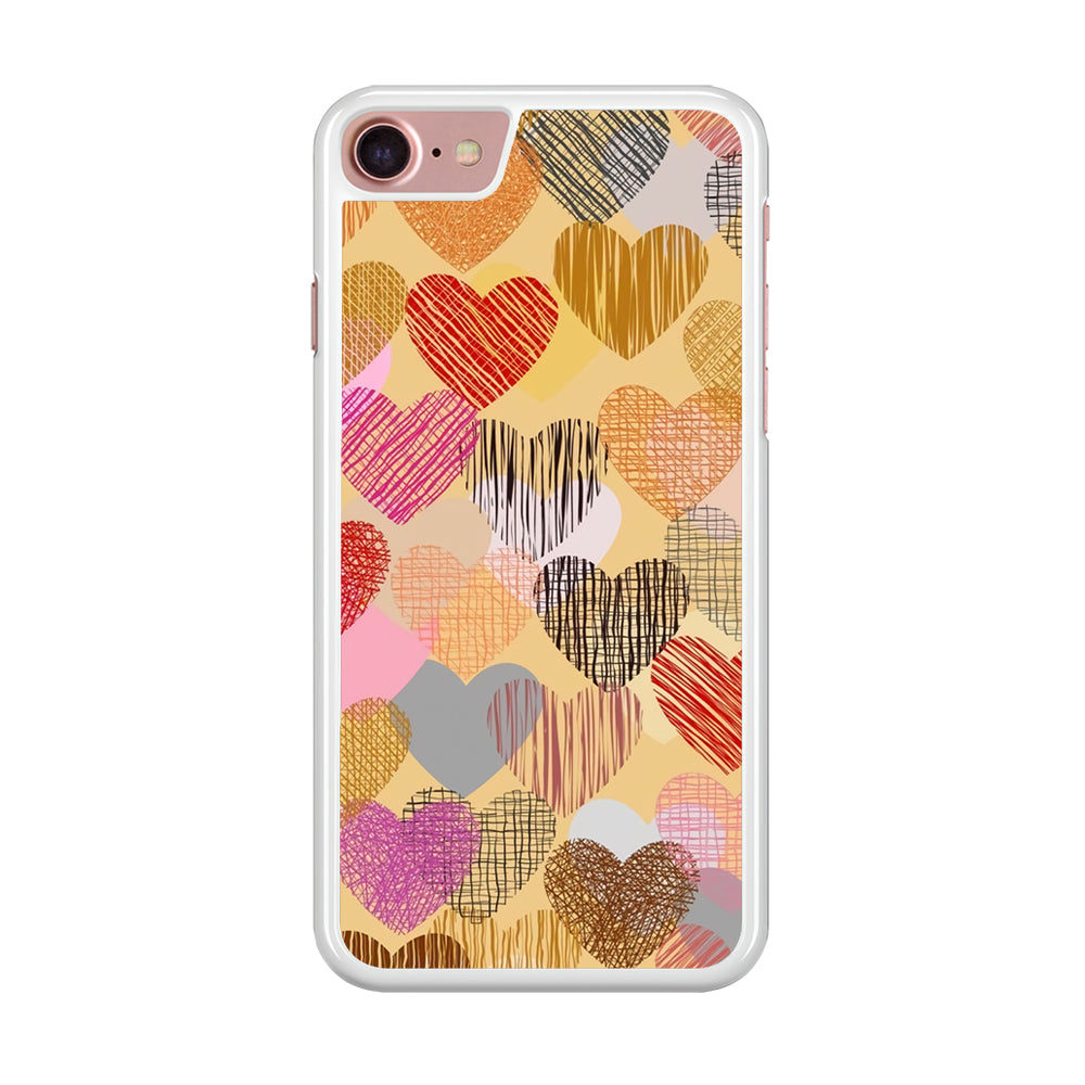Love Aesthetic Soft Colour iPhone 8 Case