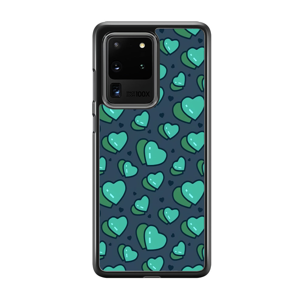 Love Green Doodle Samsung Galaxy S20 Ultra Case