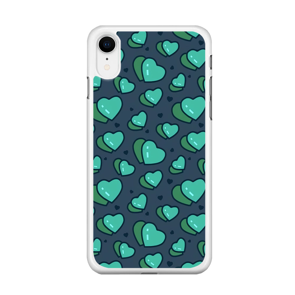Love Green Doodle iPhone XR Case