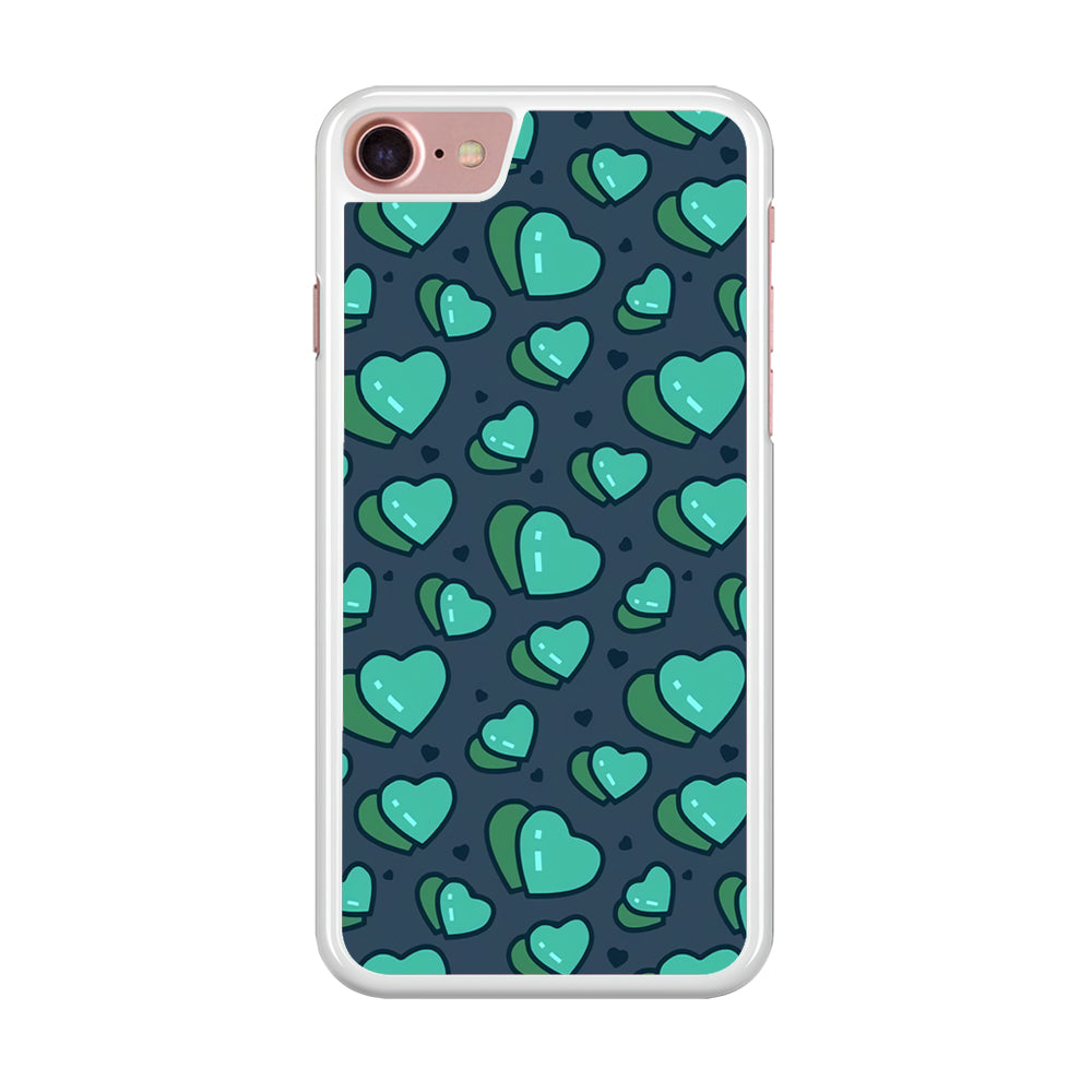 Love Green Doodle iPhone 8 Case
