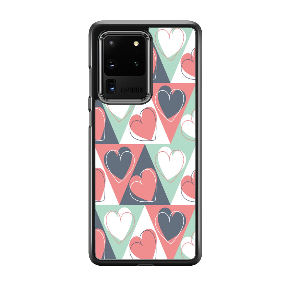 Love Triangle Doodle Samsung Galaxy S20 Ultra Case