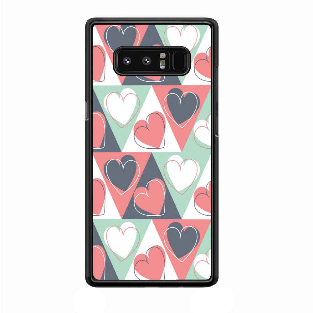 Love Triangle Doodle Samsung Galaxy Note 8 Case