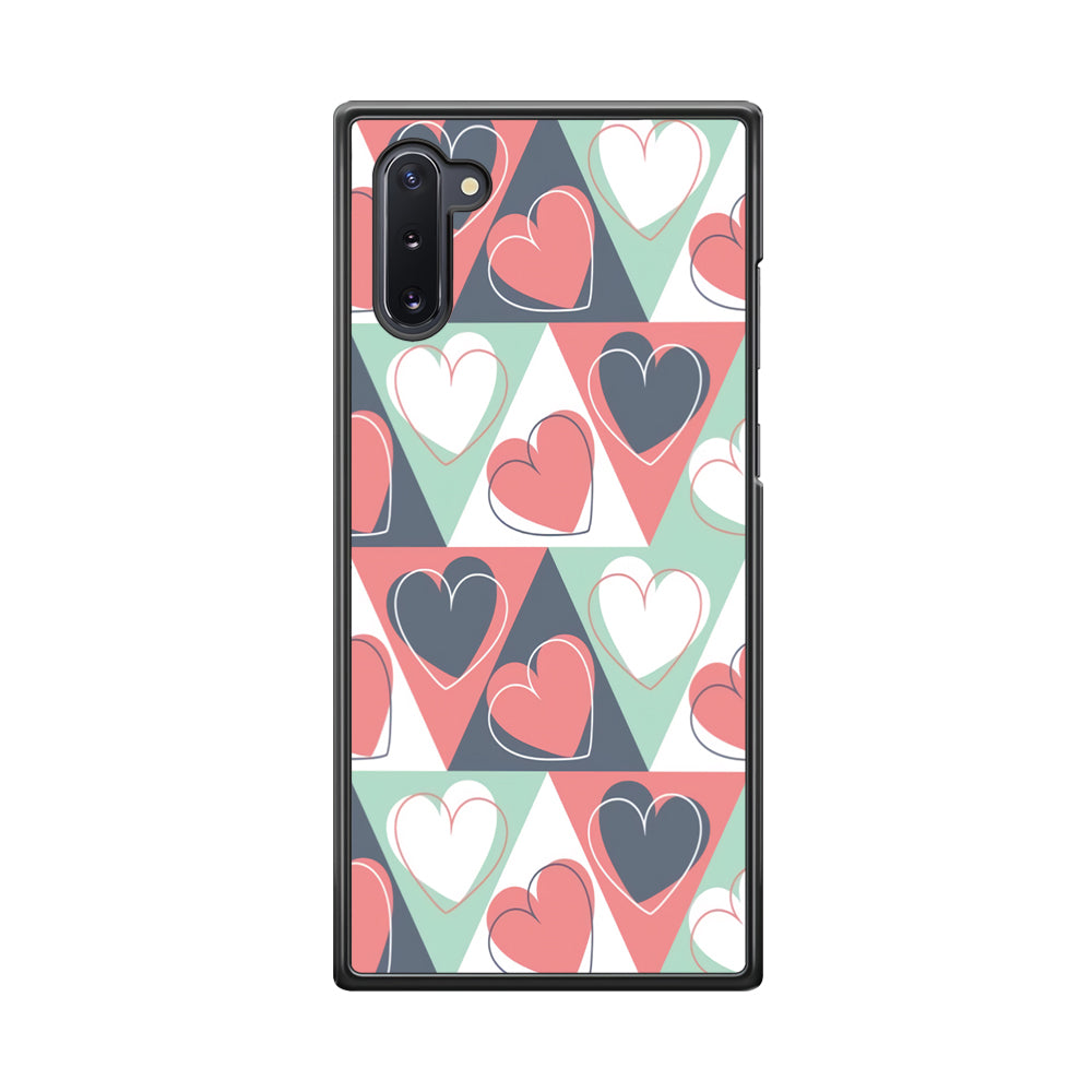 Love Triangle Doodle Samsung Galaxy Note 10 Case