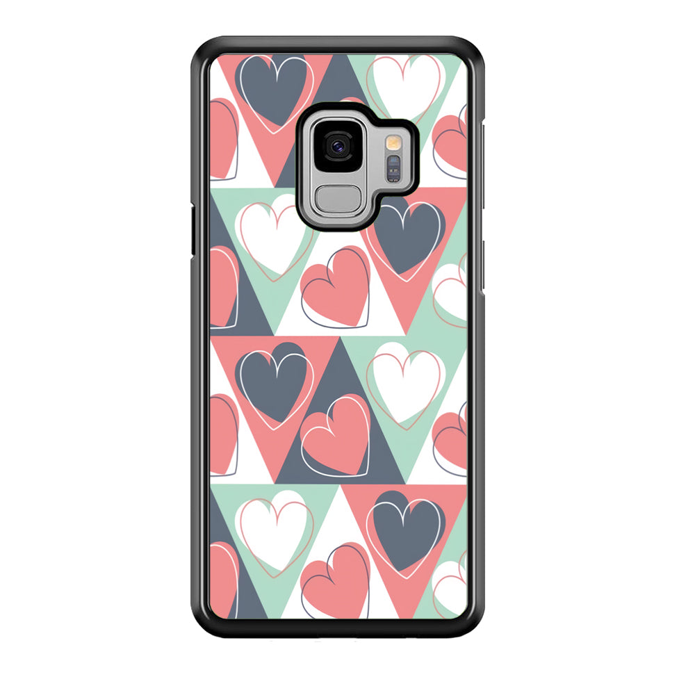 Love Triangle Doodle Samsung Galaxy S9 Case