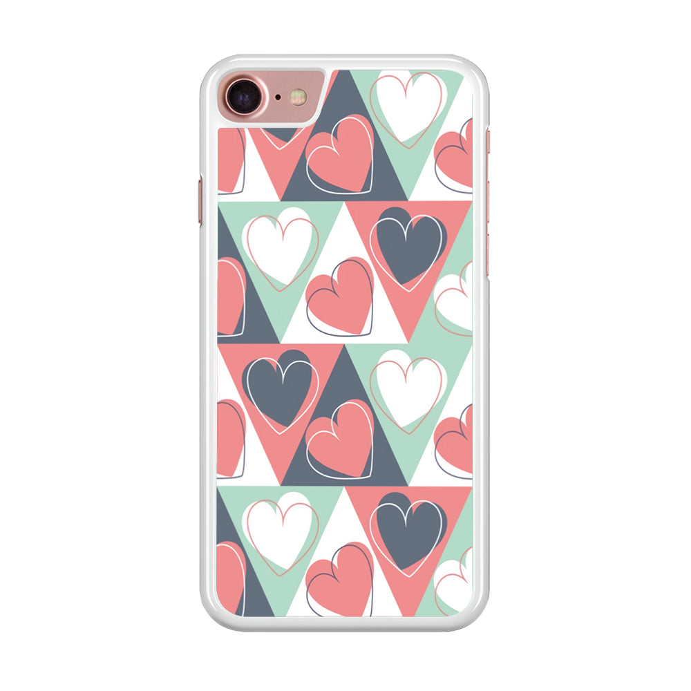 Love Triangle Doodle iPhone 8 Case