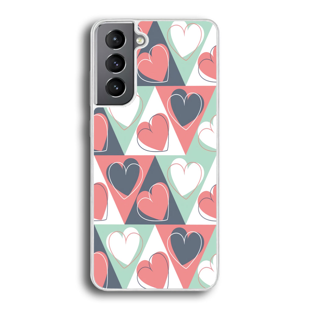 Love Triangle Doodle Samsung Galaxy S21 Plus Case