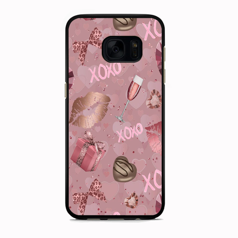 Love And Lips Cheers Wyne Samsung Galaxy S7 Edge Case