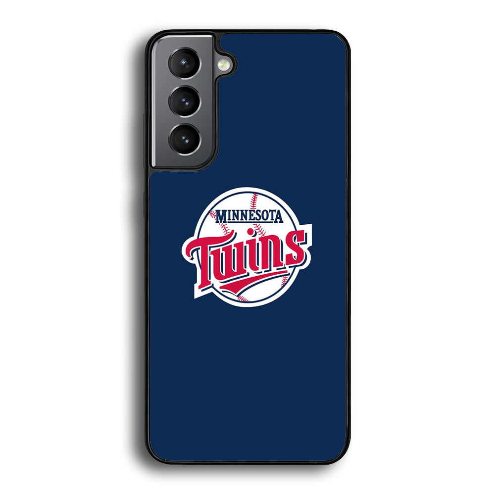 MLB Minnesota Twins Logo Blue Samsung Galaxy S21 Plus Case