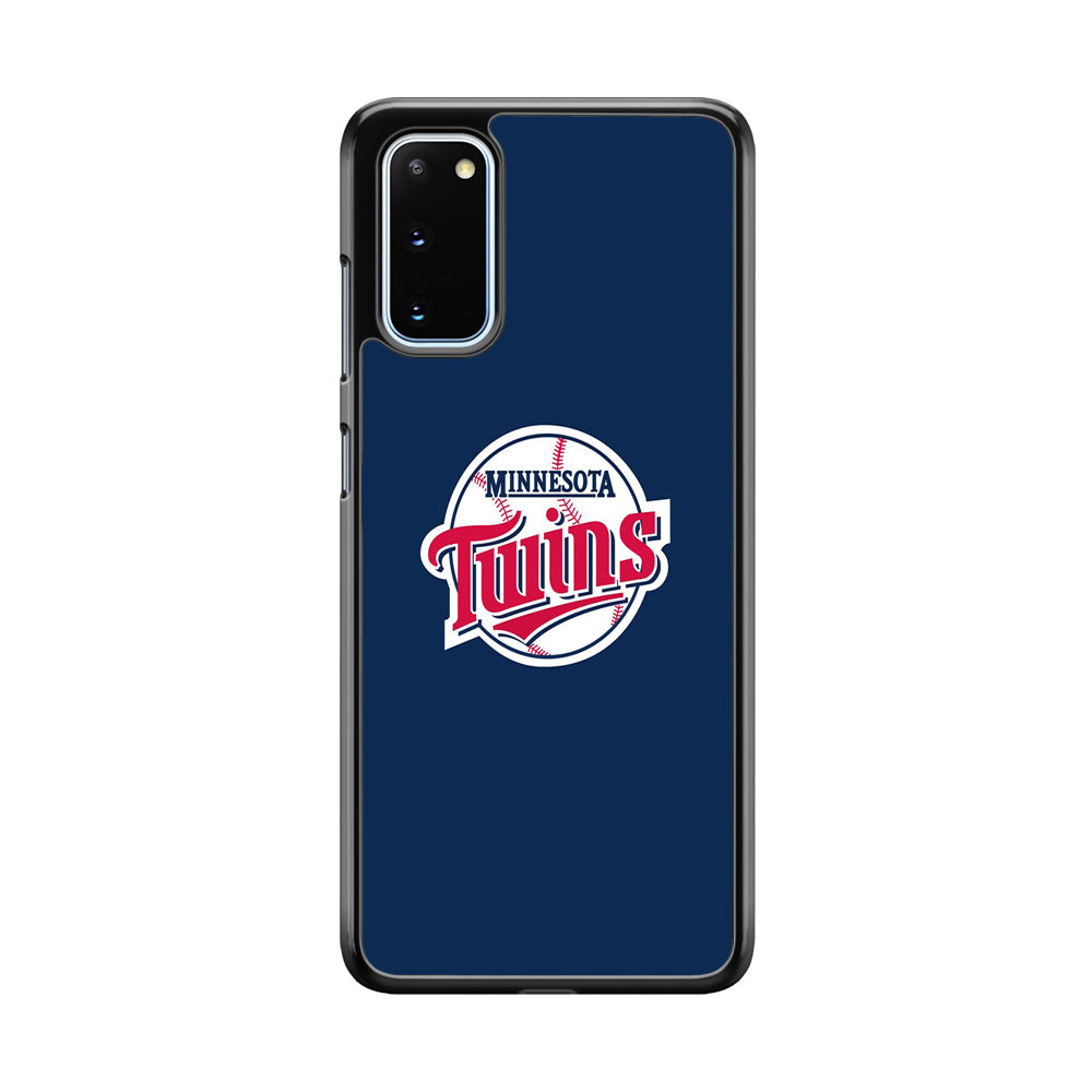 MLB Minnesota Twins Logo Blue Samsung Galaxy S20 Case